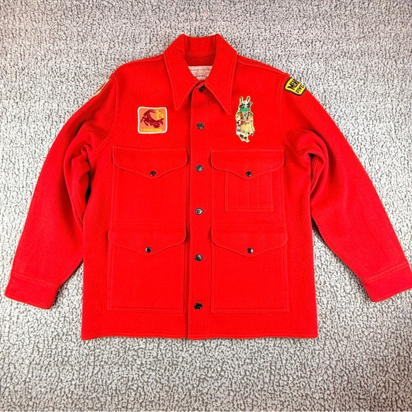 Filson Other - Vintage Filson Mackinaw Wool Cruiser Red Mens 42 Hunting Jacket Seattle USA READ